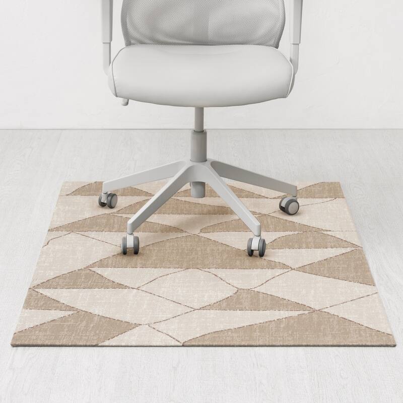 Jani 36"x48" Rug'd Chair Mat-Rug Style Office Chairmat for Carpet & Hard Floors| 0.25" Thick |Non-Slip, Foldable Desk Chair Mat -  0.25" Thick |Non-Slip, Foldable Desk Chair Mat|Dormis