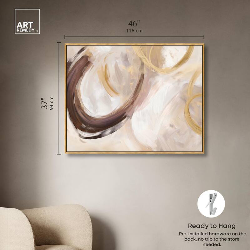 Dreamy Swirls I Canvas by Art Remedy