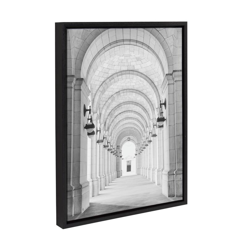 Kate and Laurel Sylvie Union Station Framed Canvas by Golie
