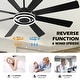 preview thumbnail 55 of 118, 20"/24"/72" Oaks Aura Cotti Low Profile Dimmable Smart Ceiling Fan with Lights 6-Speed Flush Mount Modern Remote