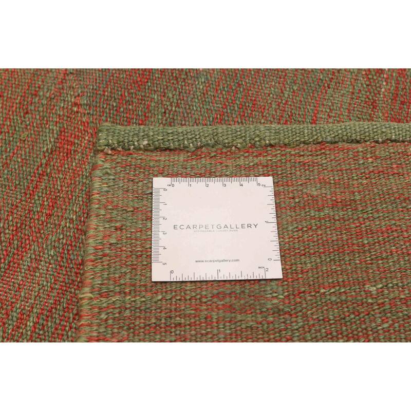 ECARPETGALLERY Flat-Weave Ankara FW Red Wool Kilim - 8'6 x 12'0