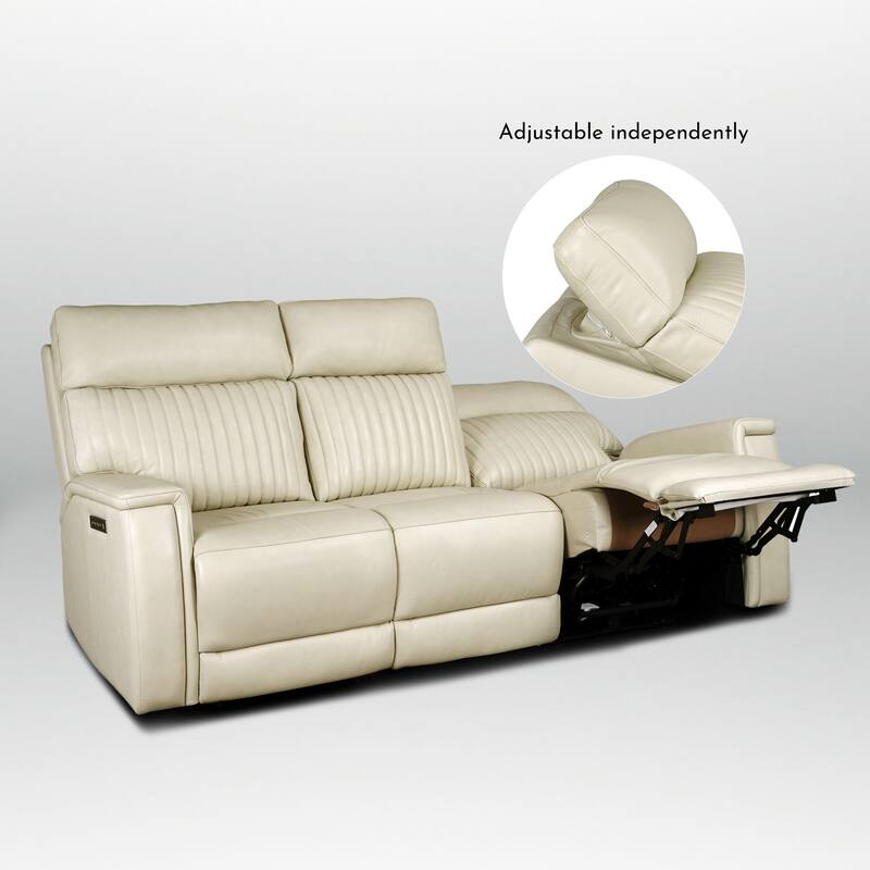 83.5'' Leather Zero Gravity Power Reclining Sofa with Power Headrest and Power Lumbar,USB&USB-C Port