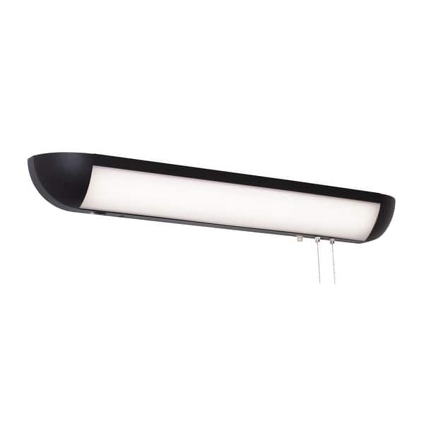 slide 2 of 4, AFX CLMB36LAJEN Clairemont 36" Wide LED Overbed Light Black / White