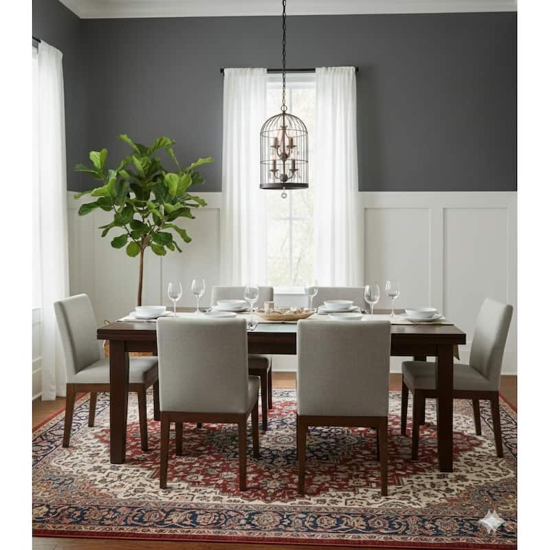 12-Light Black Chandeleir With Clear Crystal Accents