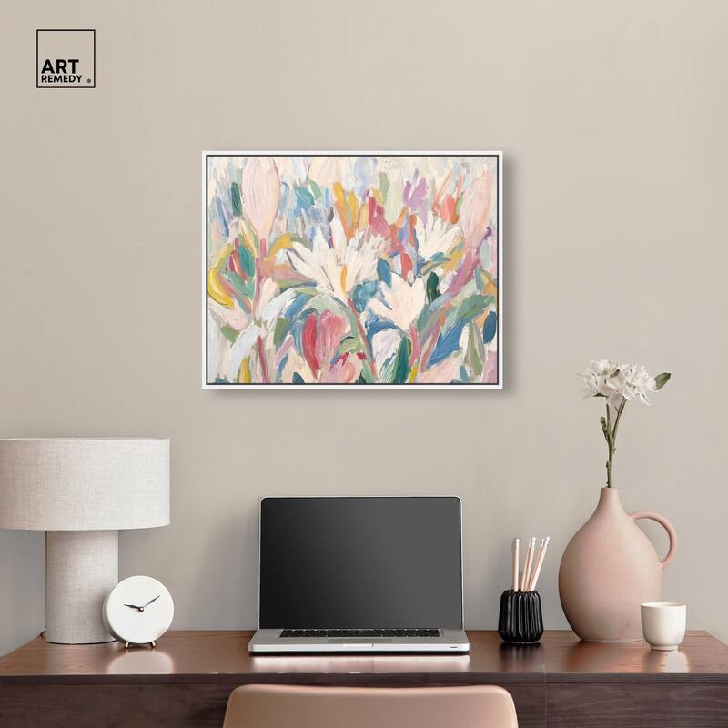 Morning Mist Bloom I Canvas by Art Remedy