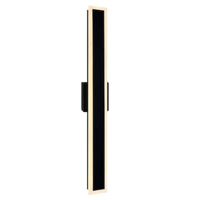 Malibu LED Integrated Black Outdoor Wall Light