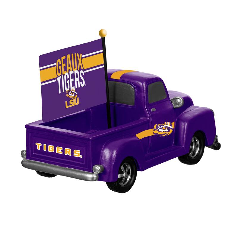 NCAA Rally Truck Garden Statue with Team Flag