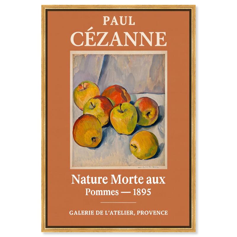 Apples of Cezanne Canvas by Art Remedy - Gold - 30" x 45"