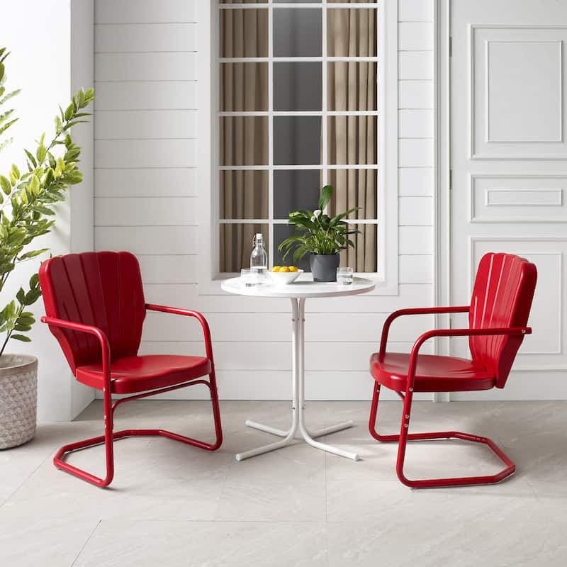 Crosley Ridgeland 3Pc Outdoor Bistro Set - 108 W x 34 D x 34.25 H