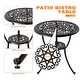 preview thumbnail 8 of 20, Nuu Garden Outdoor 3-Piece Cast Aluminum Patio Set with Cushions and Umbrella Hole