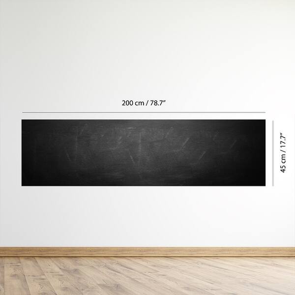 Walplus Blackboard Chalkboard Wall Stickers 79 inches Peel & Stick with Flexichalk Marker Neon Color Liquid Chalks Pen