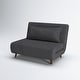 preview thumbnail 91 of 176, Artdeco Home - Tustin Upholstered Convertible Lounge/ Sleeper Chair