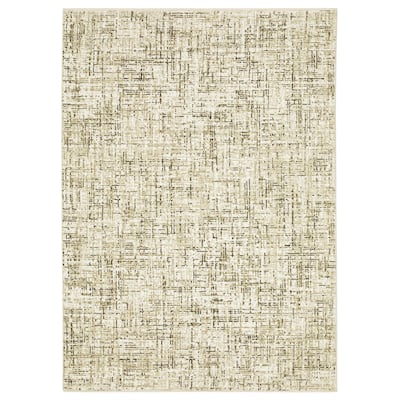 Style Haven Raphael Gridwork Ivory/ Brown Mixed Pile Area Rug