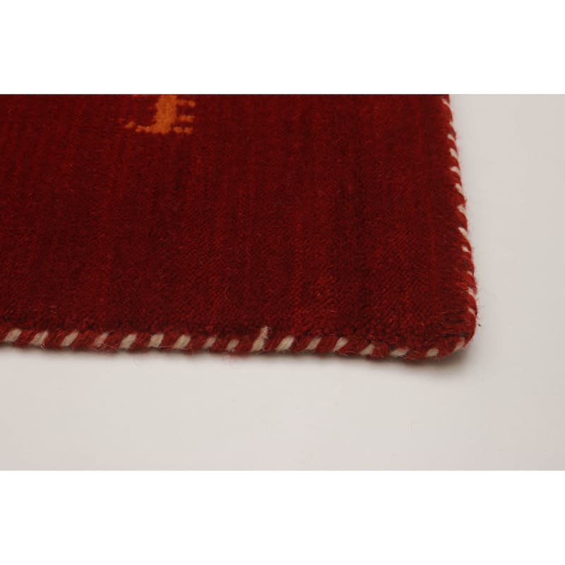 Kashkuli Gabbeh Red Rug 2'6" x 7'9" - 2'6 x 7'9