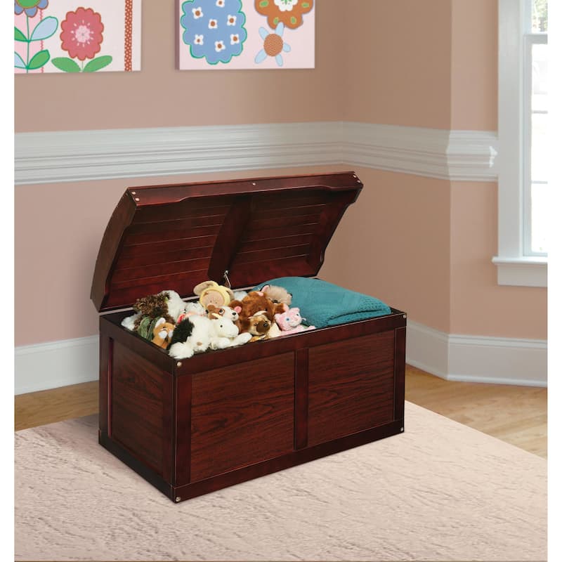 Hardwood Barrel Top Toy Chest