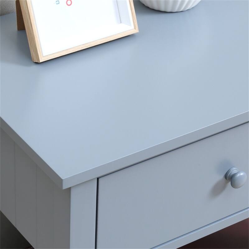 MDF Coffee Table with Drawer and Bottom Shelf - 19.75'' W x 13.75'' D x 23.5'' H