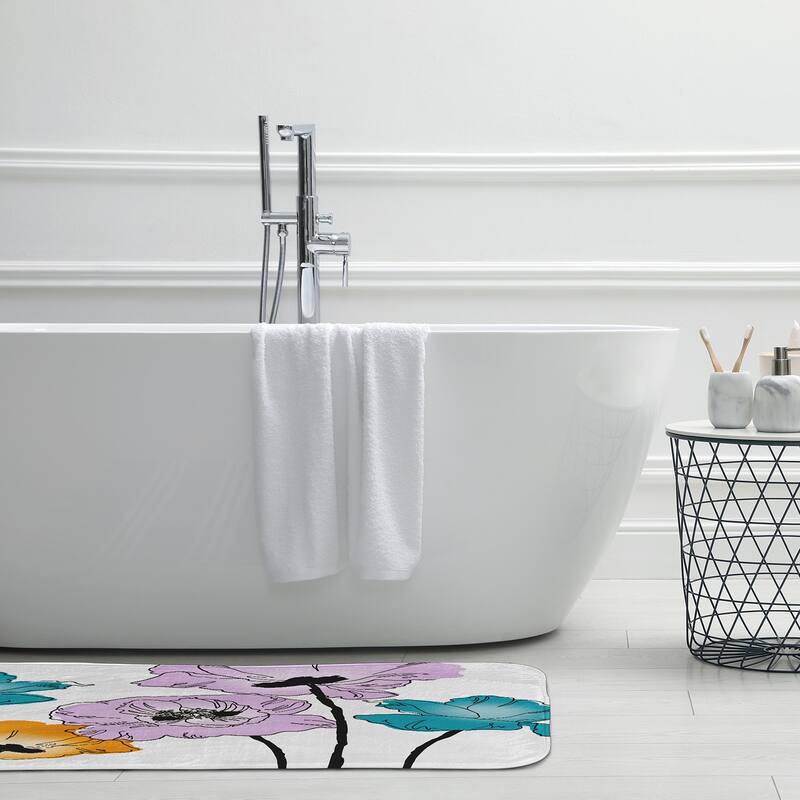 Popping Poppies Bathmat