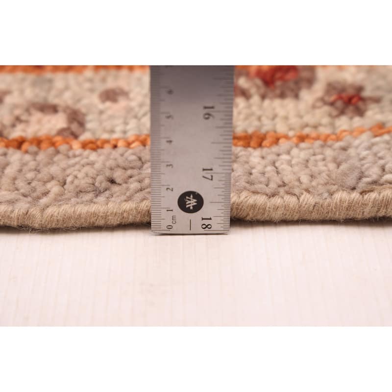 ECARPETGALLERY Hand-knotted Jules Serapi Light Grey Wool Rug - 7'11 x 9'9