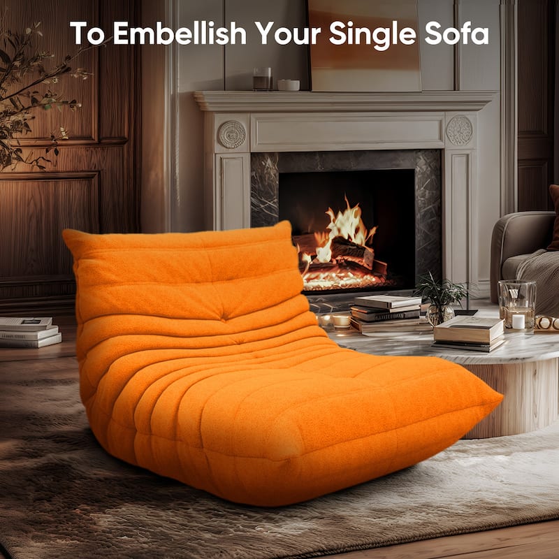 Lazy Fireside Sofa Lounge Chair Filled by High Density Memory