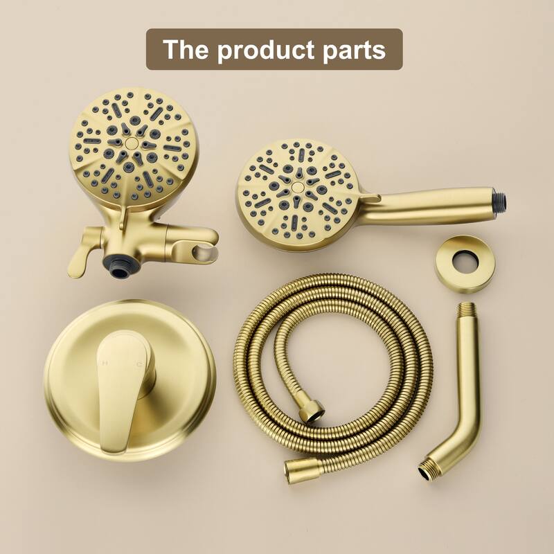 Wall Mounted Shower System with 7 Spray Patterns