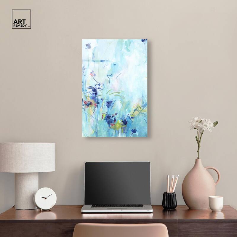 Heavenly Blue I Acrylic by Art Remedy, Ready to Hang