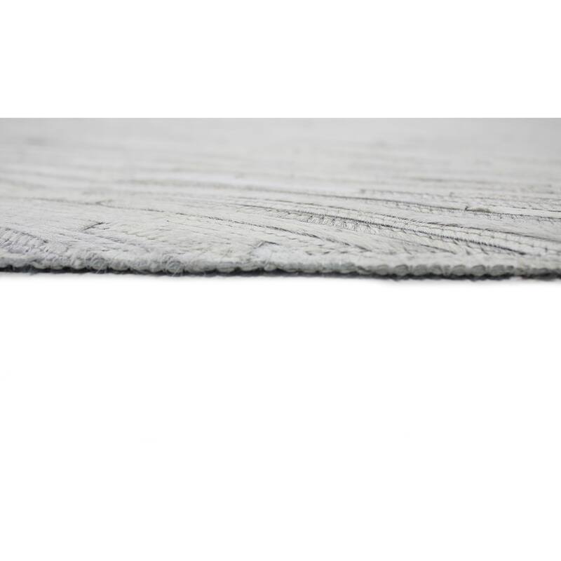 Bashian Neon White Contemporary Area Rug
