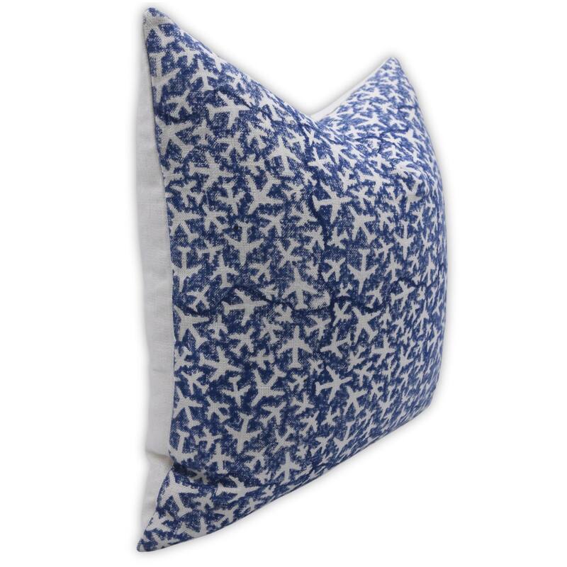 Fabdivine Floral Pillow Cover Heavy Linen Block Print for Living Room Chair Patio Office or Bedroom Decor, Manikarnika