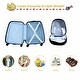 preview thumbnail 43 of 50, 2 Pieces 12 Inch 16 Inch Kids Luggage Set with Backpack and Suitcase for Travel - 18" x 12" x 8.5" (L x W x H)