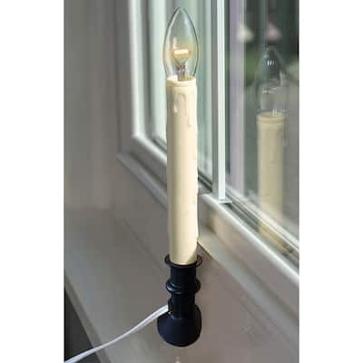 Plug-in Hugger Window Candle with LED Bulb - 4-pack - N/A