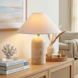 chaos90’sヴィンテージ ポストモダン スペーシー ペンダントライト Brightech Sansa 13.2 in LED Glossy Cream Travertine Midcentury