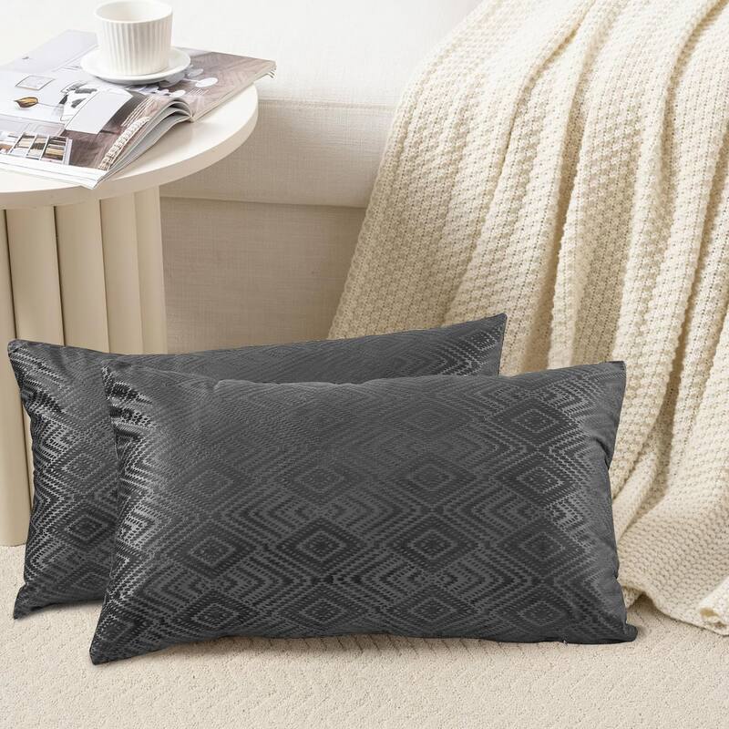 Tonopah Ikat Velvet Throw Pillow Cover Set, NO INSERT