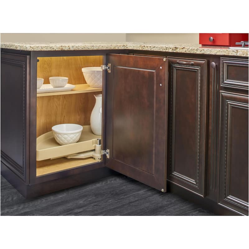 Rev-A-Shelf RAS Polymer 31 Inch Half Moon Shaped Pivoting Single Lazy