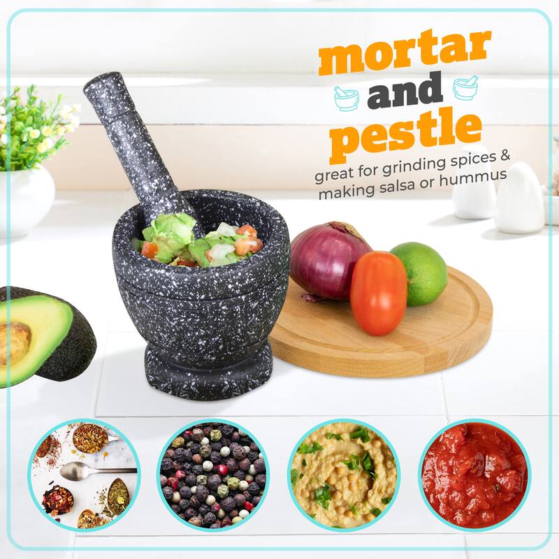 Taco Tuesday Taco Kit, Includes Tortilla Warmer, 3 Salsa Bowls, 4-Set Taco Shell Holders, Mortar & Pestle