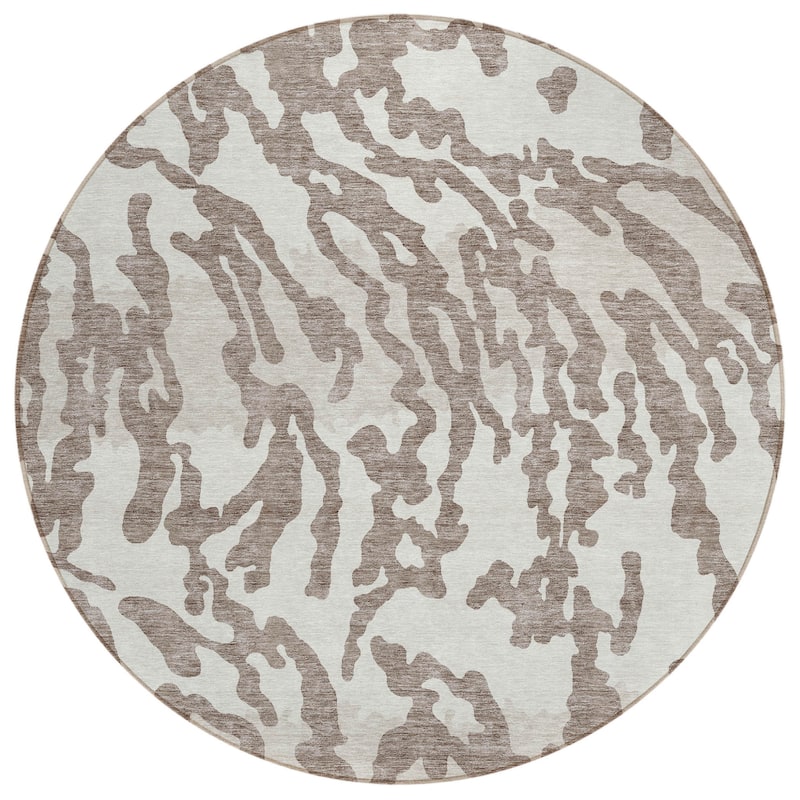 HomeRoots Animal Print Transitional Rectangle Outdoor Rug