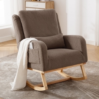 HOMYKA 27.5" Wide Rocking Chair for Nursery