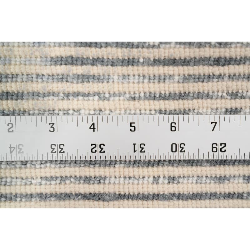 Hand Knotted Oriental Viscose Silk Carpet Modern Pictorial Greys & Charcoal Abstract Area Rug - 4' 0'' X 2' 0''