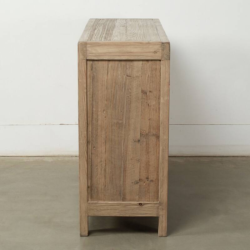 6-Drawer Chest 53Wx18Dx40H Weathered Natural Solid Pine
