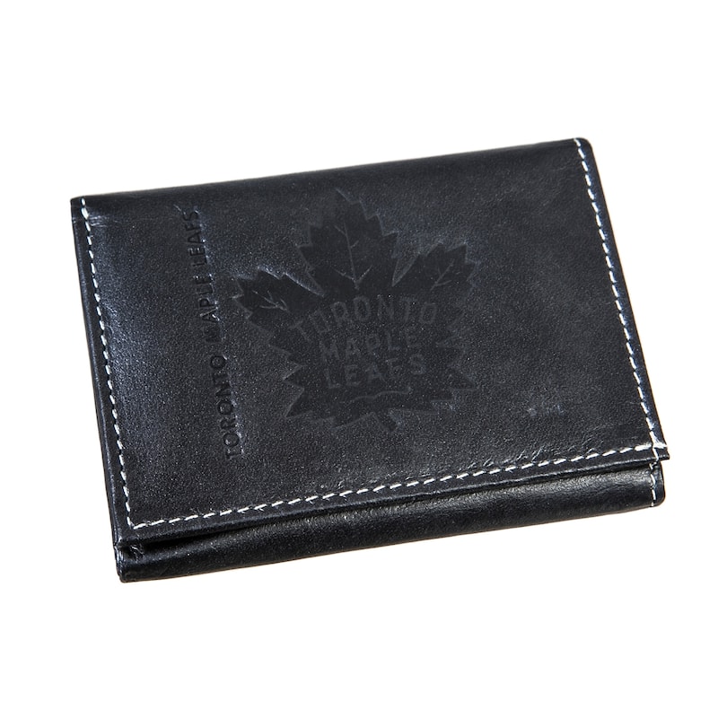 NHL Leather Tri-Fold Wallet - Maple Leafs