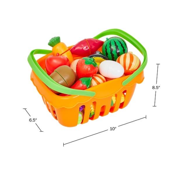 46-Piece Play Food Set by Hey Play - Multicolor
