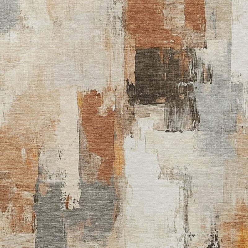 HomeRoots Abstract Transitional Rectangle Outdoor Rug