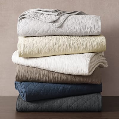 Indigo Hill by HiEnd Accents Cotton Comfort Shabby Chic Bedding Lightweight 3 Piece Quilt Set