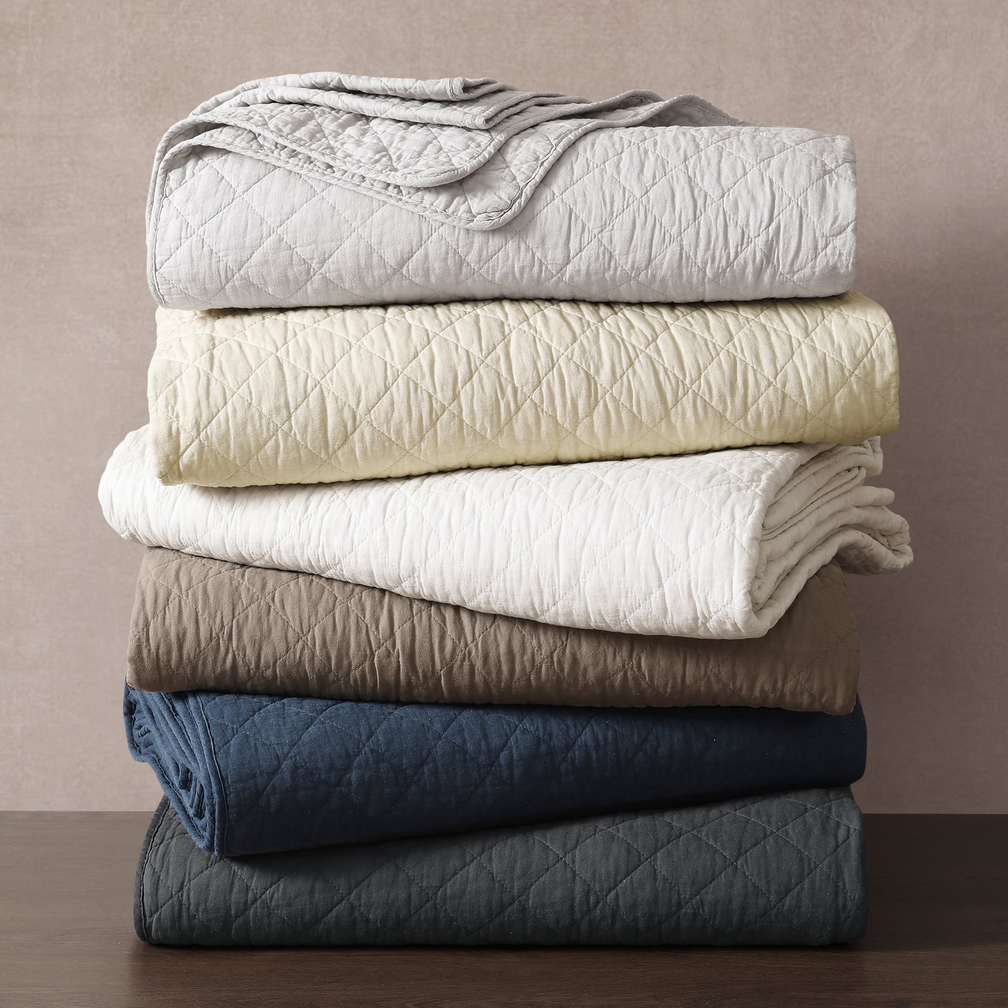Indigo Hill by HiEnd Accents Cotton Comfort Shabby Chic Bedding Lightweight 3 Piece Quilt Set