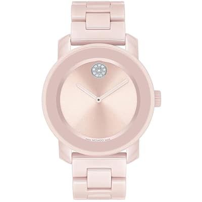 Movado Women's Bold Ceramic Pink Dial Watch - 3600804 - 6 (36)