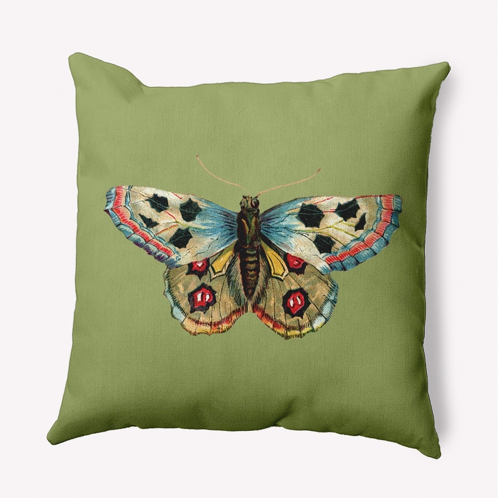 Brushfoot Butterfly Polyester Indoor/Outdoor Pillow