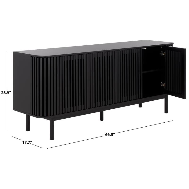SAFAVIEH Home Adiel 4-Door Sideboard - 67"W x 18"D x 29"H