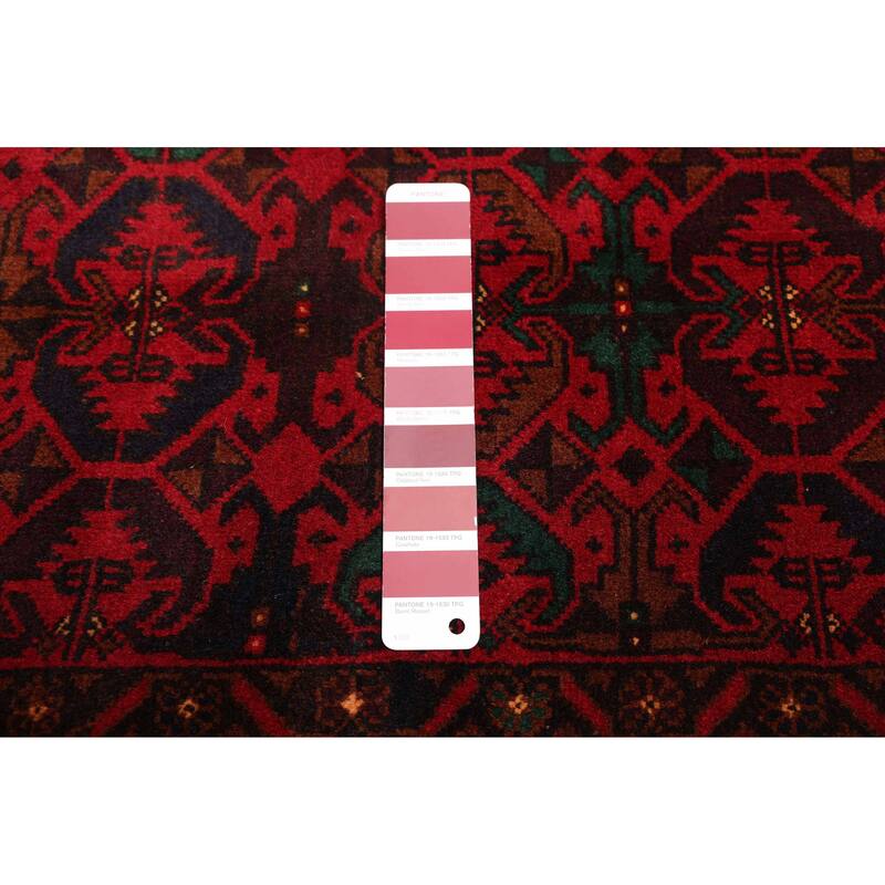 ECARPETGALLERY Hand-knotted Teimani Red Wool Rug - 3'7 x 5'9