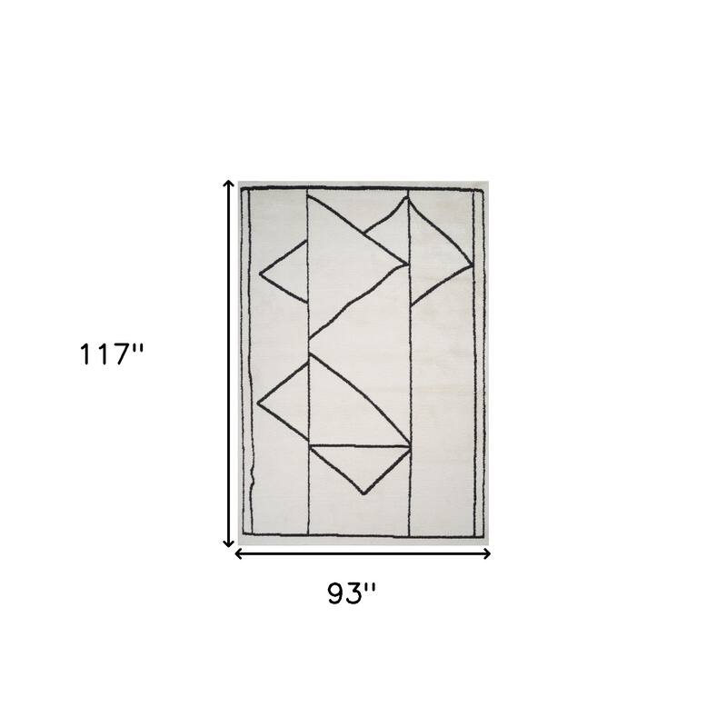 HomeRoots Geometric Rectangle Area Rug