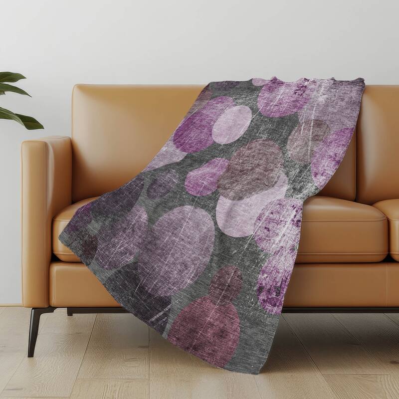Premium Machine Washable Casual Contemporary Sherpa Throw Blanket