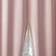 preview thumbnail 36 of 56, Sun Zero Aria 2-pack Magnetic Closure Theater Grade Total Blackout Back Tab 2-Piece Curtain Panel Pair 52" x 63" - Blush