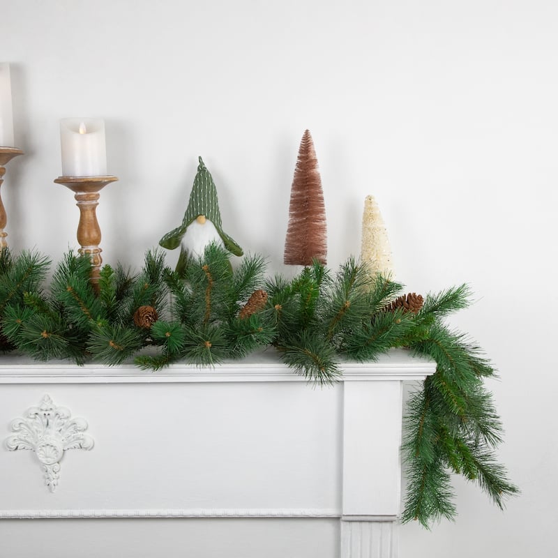 Pine and Pine Cones Artificial Christmas Garland - 9' x 12" - Unlit